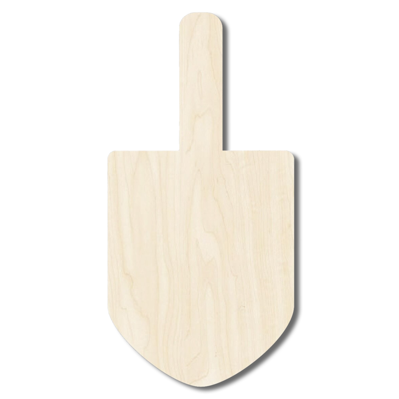 Small Dreidel Cutouts 1" x 0.45" – 10 Pack | Mini Wood Dreidel Shapes for Chanukah Crafts & Classroom Projects